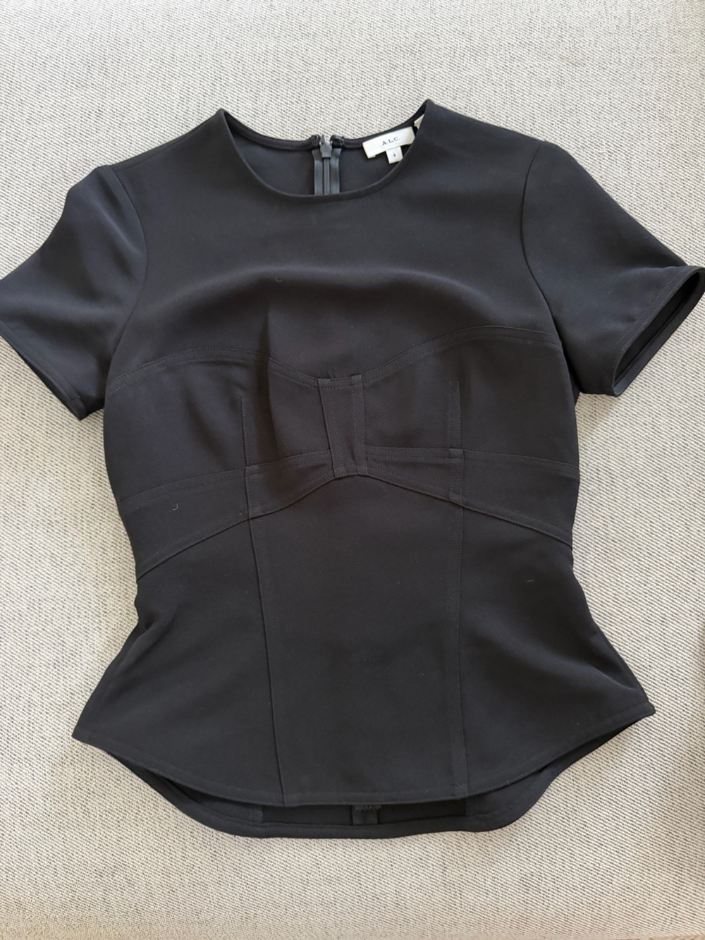 A.L.C. Black Structured blouse